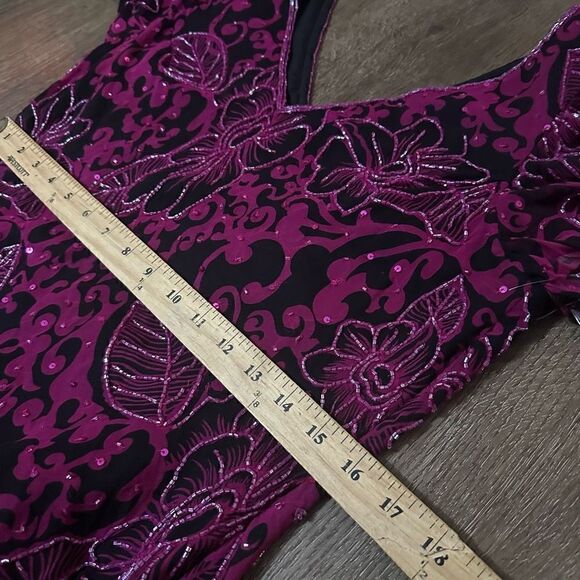 Vintage 90s Sean Collection Womens Silk Pink Beaded Top Blouse Deadstock New L - Picture 12 of 13